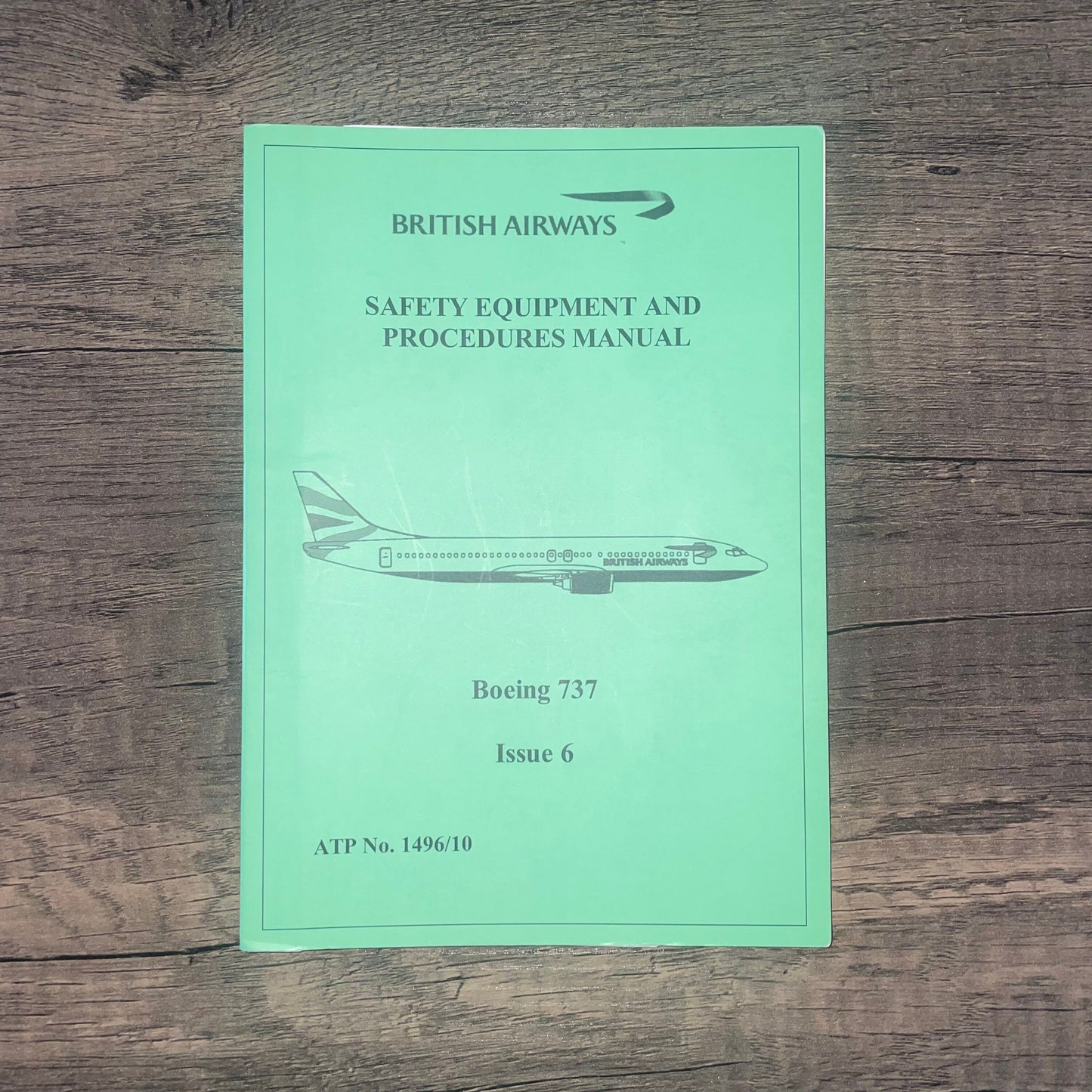 British Airways Boeing 737 Safety Equipment Manual Revision Engineering Training Rare Boeing Collectible Airbus