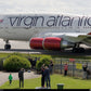 Virgin Atlantic Boeing 747 G-VAST Bulkhead Premium Economy Upcycled Office Desk Chair Captain Officer