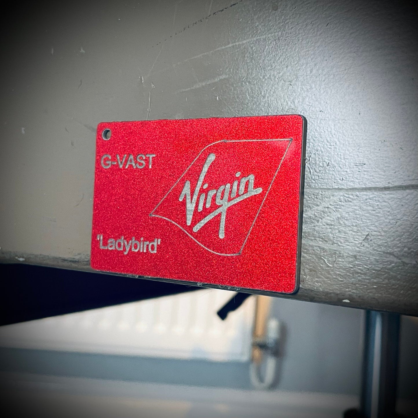 Virgin Atlantic Boeing 747 G-VAST Cockpit First Observer Jumpseat Upcycled Office Desk Chair Captain Officer