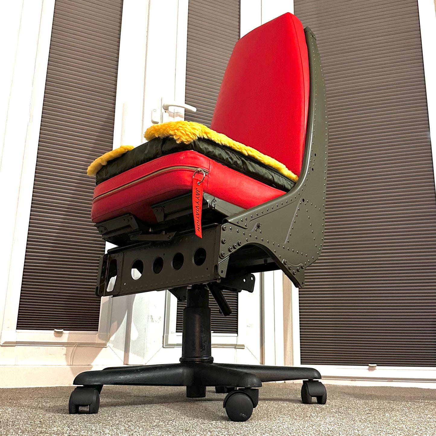 Westland Lynx Helicopter Army Pilot Seat Desk Chair Cockpit First Officer Upcycled Office Desk Chair Captain Officer