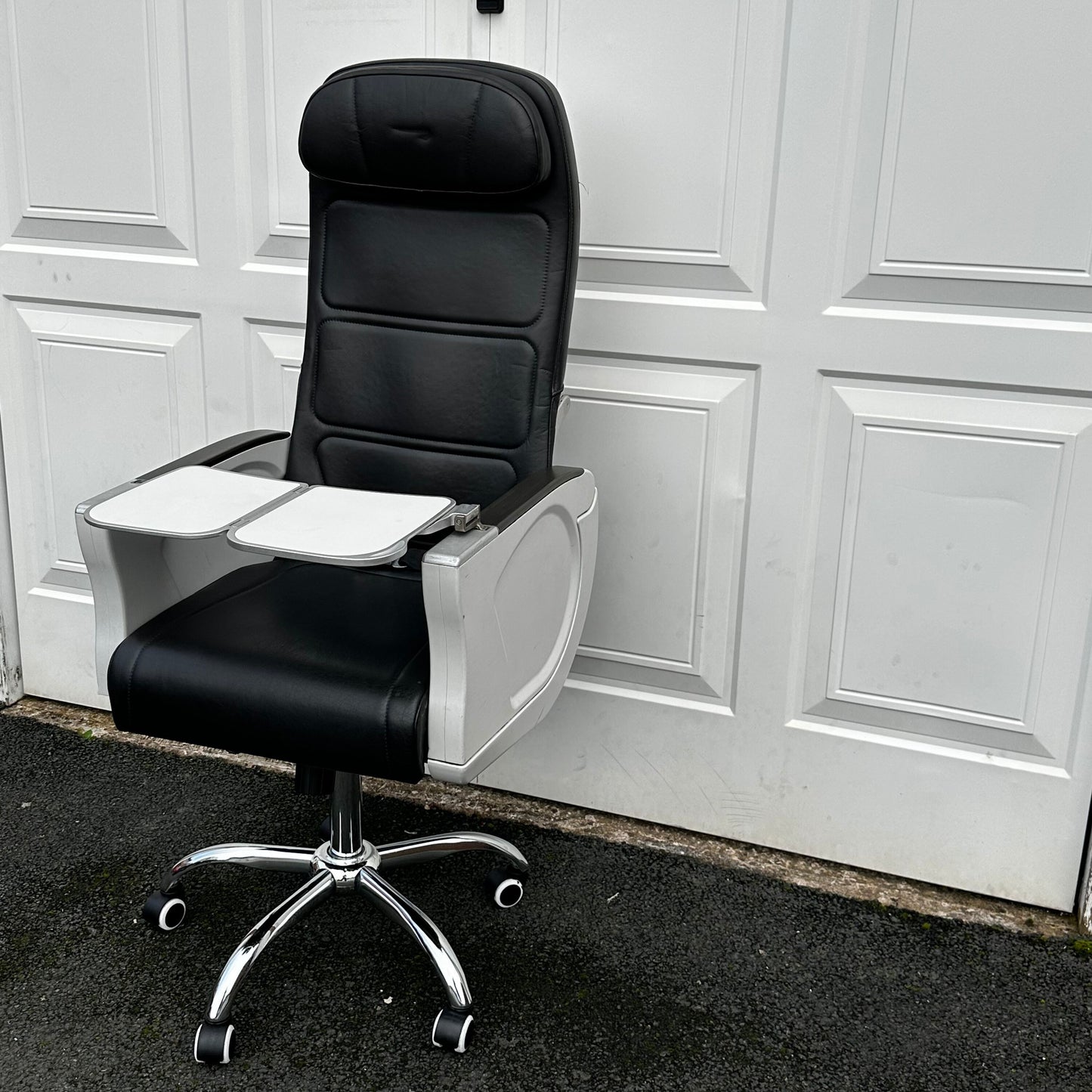 British Airways Premium Economy Club Europe Upcycled Office Desk Chair Speedbird concorde