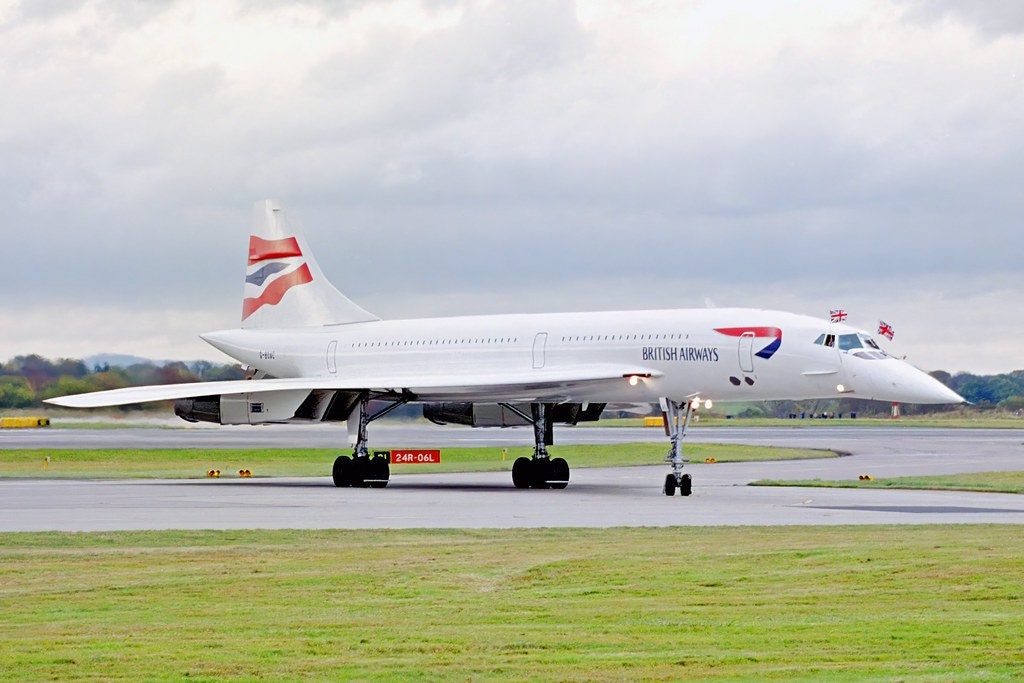 British Airways Concorde Upcycled Office Desk Chair Newer Design G-BOAC Speedbird