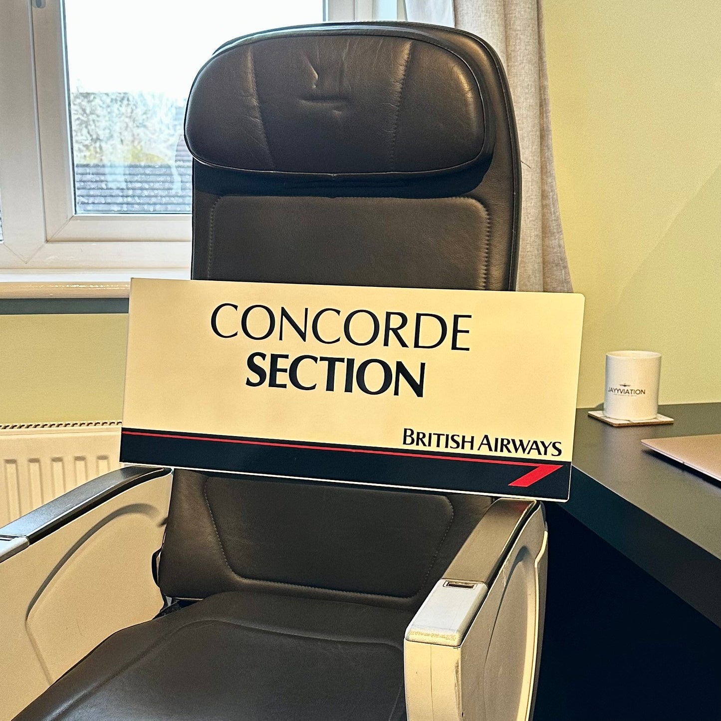 British Airways Landor Concorde Heathrow Airport Lounge Sign Very Rare
