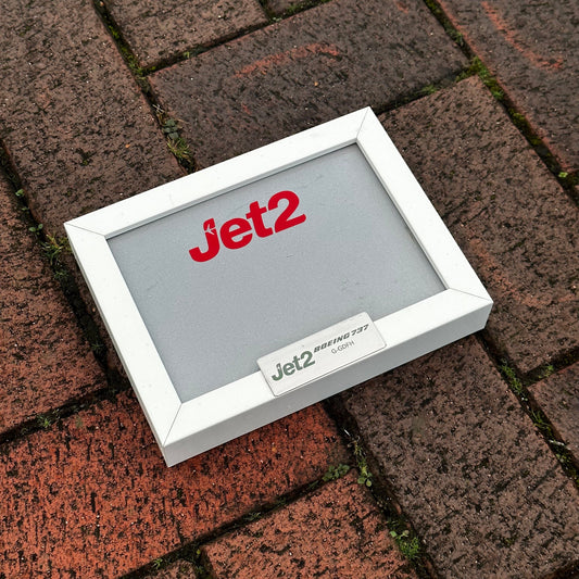 Jet2 G-GDFH Boeing 737 Framed Fuselage Skin Airline Aviation Upcycle Boeing Gift Plane Aircraft Aviator