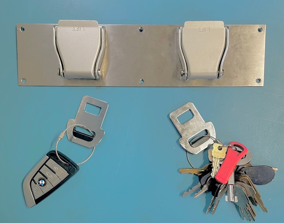 Alitalia Aircraft Seatbelt Key Rack