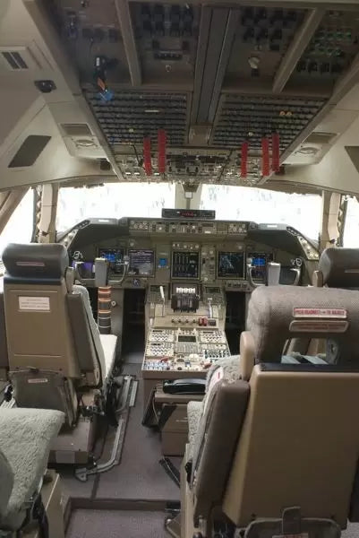 Virgin Atlantic Boeing 747 G-VAST Cockpit First Observer Jumpseat Upcycled Office Desk Chair